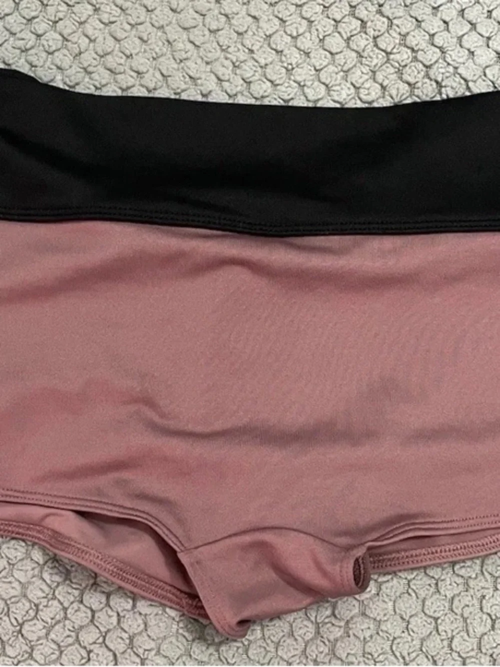 PINK Victoria's Secret Mauve and Black One-Piece Swim